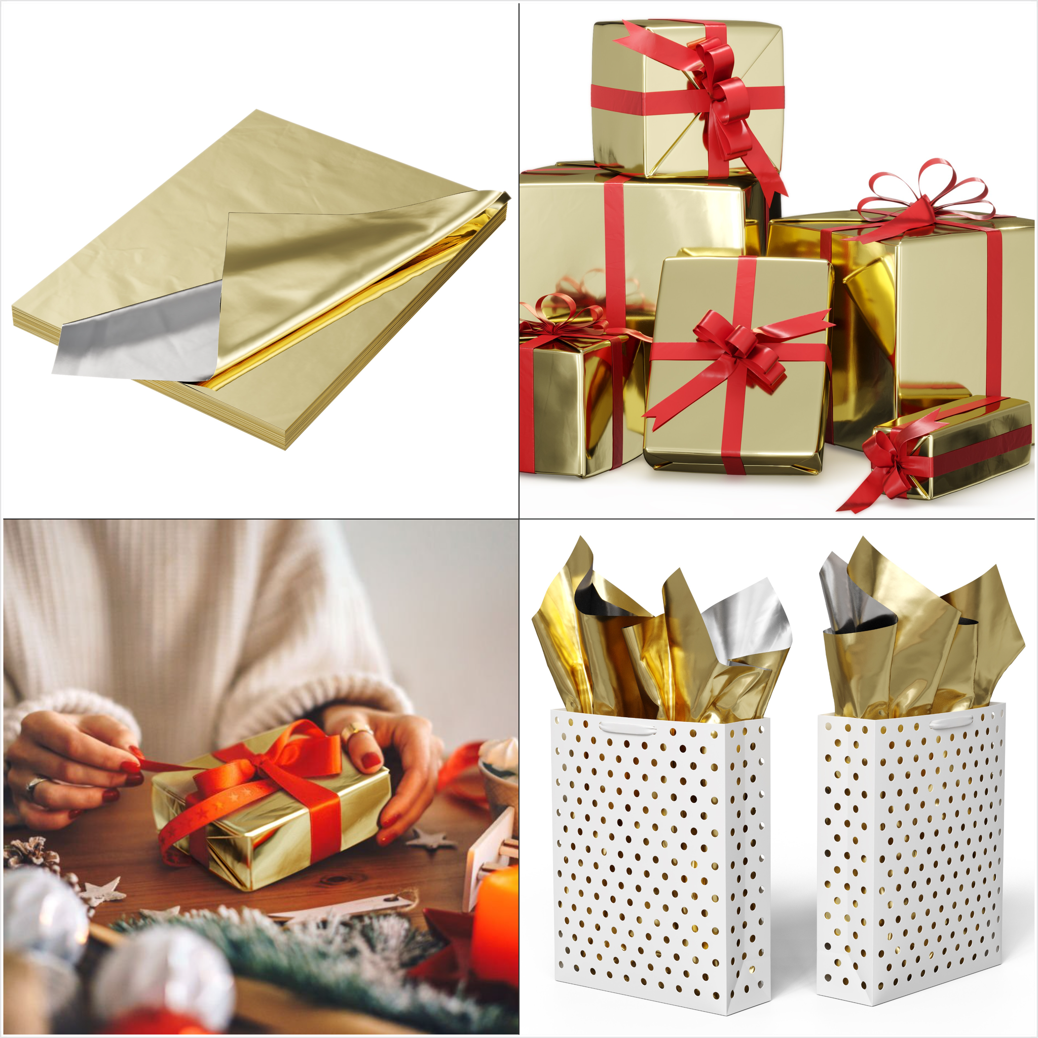 Gold Wrapping Sheets 20x30 inch - Case Qty. (2400 Sheets)